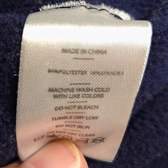 Rhone Quarter Zip Pullover Athletic Training Layering Top‎ Navy Blue L - Picture 4 of 7